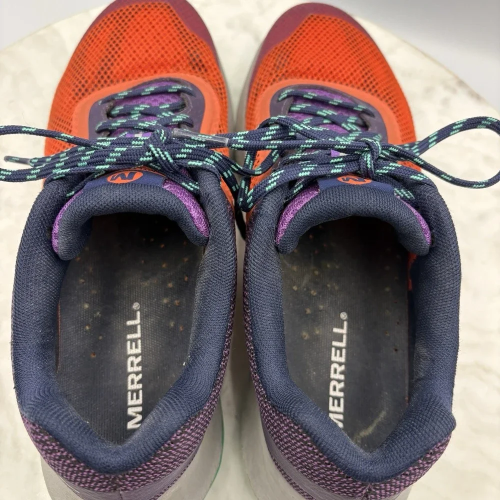 Merrell Trail Hiking Sneaker VIBRAM Purple Orange Bright Women's‎ 8.5 Gorpcore